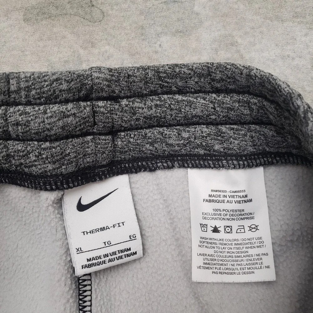 Nike Joggers Pants‎ Youth XL Gray Therma Fit Drawstring Gym Fitness